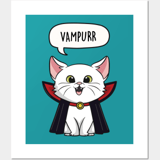 Vampurr Funny Vampire Gift Posters and Art